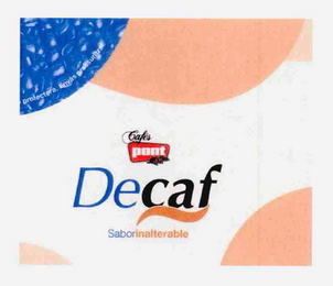 CAFES PONT DECAF SABORINALTERABLE PROTECTORA. ENVAS PRESSURITZAT. logo
