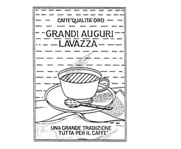 CAFFE'QUALITA' ORO GRANDI AUGURI LAVAZZA UNA GRANDE TRADIZIONE TUTTA PER IL CAFFE' logo
