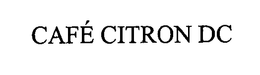 CAFÉ CITRON DC logo