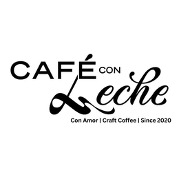 CAFÉ CON LECHE CON AMOR / CRAFT COFFEE / SINCE 2020 logo