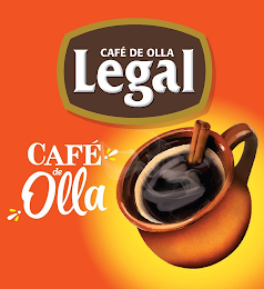 CAFÉ DE OLLA LEGAL CAFÉ DE OLLA logo