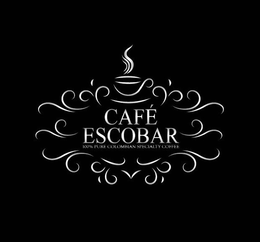 CAFÉ ESCOBAR 100% PURE COLOMBIAN SPECIALTY COFFEE logo