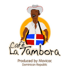 CAFÉ LA TAMBORA PRODUCED BY MOVICAC DOMINICAN REPUBLIC logo