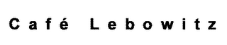 CAFÉ LEBOWITZ logo