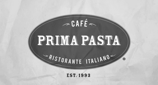 CAFÉ PRIMA PASTA RISTORANTE ITALIANO MIAMI BEACH EST 1993 logo