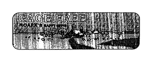 CAGE FREE MOARK'S HAPPY HENS logo