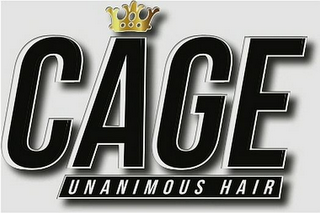 CAGE UNANIMOUS HAIR logo