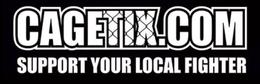 CAGETIX.COM SUPPORT YOUR LOCAL FIGHTER logo