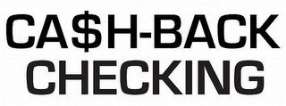 CA$H-BACK CHECKING logo