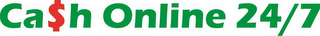CA$H ONLINE 24/7 logo