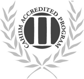 CAHIIM ACCREDITED PROGRAM logo