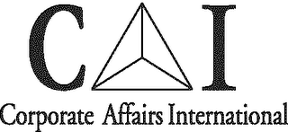 CAI CORPORATE AFFAIRS INTERNATIONAL logo
