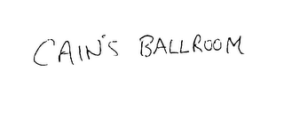 CAIN'S BALLROOM logo