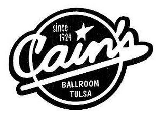 CAIN'S BALLROOM TULSA SINCE 1924 logo