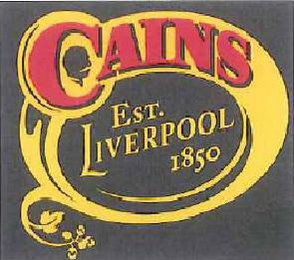 CAINS EST. LIVERPOOL 1850 logo