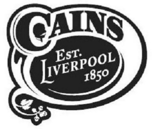 CAINS ROBERT CAINS BREWERY LIVERPOOL ESTABLISHED 1850 logo