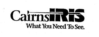 CAIRNSIRIS WHAT YOU NEED TO SEE. logo