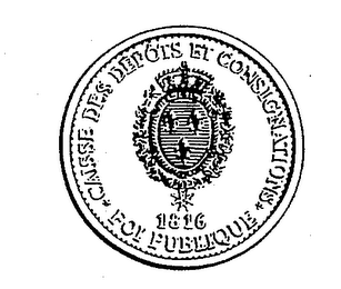 CAISSE DES DEPOTS ET CONSIGNATIONS FOR PUBLIQUE 1816 logo