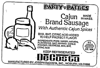 CAJUN BRAND SAUSAGE logo