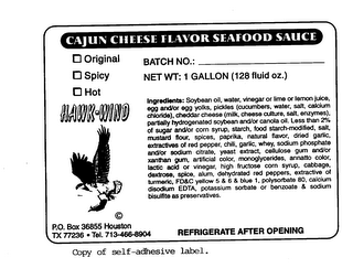 CAJUN CHEESE FLAVOR SEAFOOD SAUCE HAWK-WIND logo