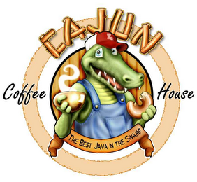 CAJUN COFFEE HOUSE THE BEST JAVA IN THE SWAMP logo