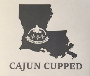 CAJUN CUPPED ESTABLISHED 2015 logo