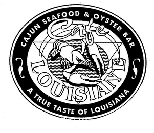 CAJUN SEAFOOD & OYSTER BAR A TRUE TASTE OF LOUISIANA logo