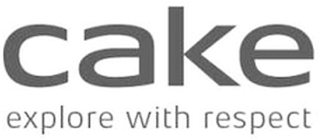 CAKE EXPLORE WITH RESPECT logo