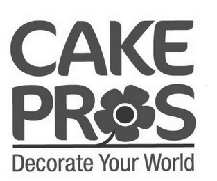 CAKE PROS DECORATE YOUR WORLD logo