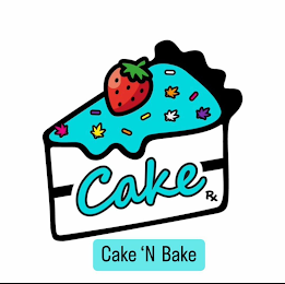 CAKE RX CAKE 'N BAKE logo