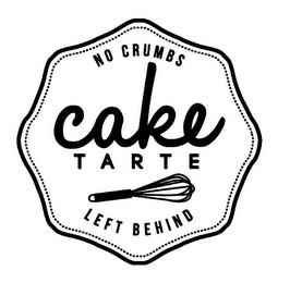 CAKE TARTE NO CRUMBS LEFT BEHIND logo