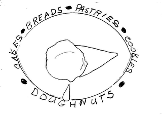 CAKES BREADS PASTRIES COOKIES DOUGHNUTS logo