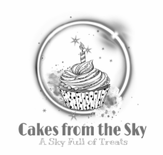 CAKES FROM THE SKY A SKY FULL OF TREATS logo