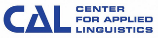 CAL CENTER FOR APPLIED LINGUISTICS logo