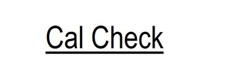 CAL CHECK logo