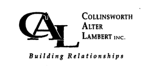 CAL COLLINSWORTH ALTER LAMBERT INC. BUILDING RELATIONSHIPS logo