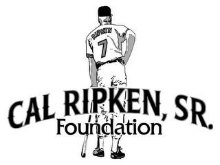 CAL RIPKEN, SR. FOUNDATION RIPKEN 7 logo