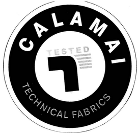 CALAMAI TESTED T TECHNICAL FABRICS logo