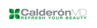 CALDERÓNMD REFRESH YOUR BEAUTY logo