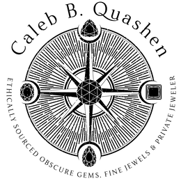 CALEB B. QUASHEN ETHICALLY SOURCED OBSCURE GEMS, FINE JEWELS & PRIVATE JEWELER logo