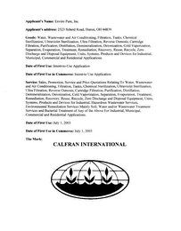 CALFRAN INTERNATIONAL logo