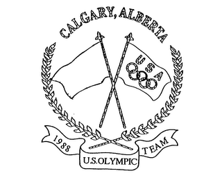 CALGARY, ALBERTA USA 1988 U.S. OLYMPIC TEAM logo