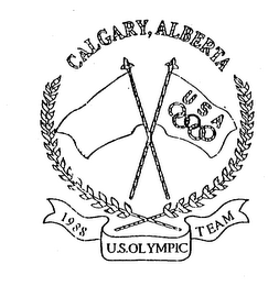 CALGARY, ALBERTA USA 1988 U.S. OLYMPIC TEAM logo