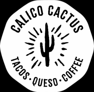 CALICO CACTUS  TACOS QUESO COFFEE logo
