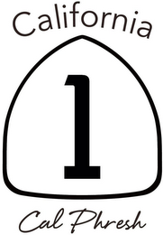 CALIFORNIA 1 CAL PHRESH logo