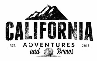CALIFORNIA ADVENTURES AND BREWS EST. 2017 logo