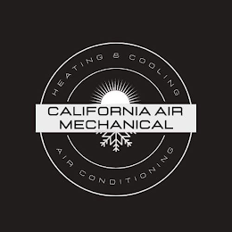 CALIFORNIA AIR MECHANICAL HEATING & COOLING AIR CONDITIONING logo