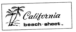 CALIFORNIA BEACH SHEET logo