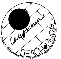 CALIFORNIA BEACH.MURAL logo