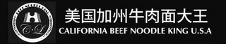 CALIFORNIA BEEF NOODLE KING U.S.A. BEEF NOODLE KING H CL logo